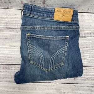 Hollister Low Rise Junior's Size 7L W28/L33 Stone Wash Blue Jeans